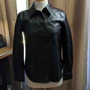 H&M Faux leather shirt